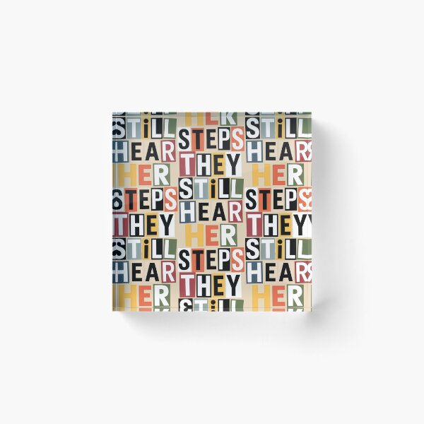 Item preview, Haunting Presence in Letter Blocks with Black Text designed and sold by SplashTastic.