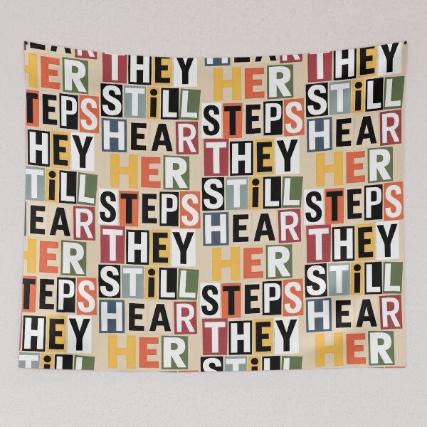 Item preview, Haunting Presence in Letter Blocks with Black Text designed and sold by SplashTastic.