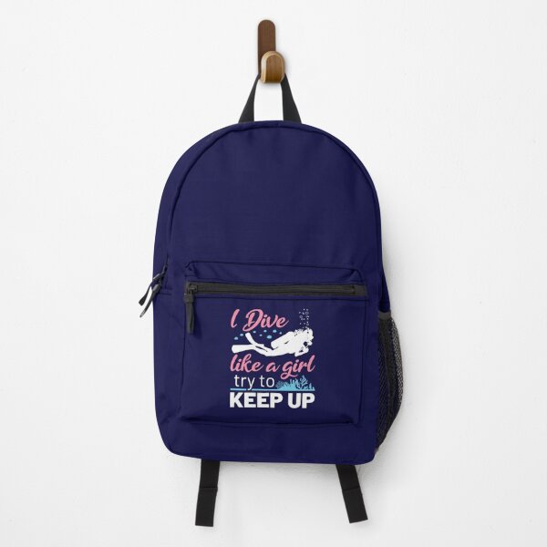 Item preview, I Dive Like a Girl Try to Keep Up designed and sold by jaygo.
