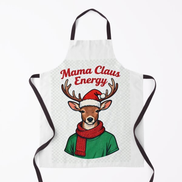 Item preview, Mama Claus Energy Reindeer T-Shirt | Funny Christmas Mom Sticker designed and sold by BlueYasmine.