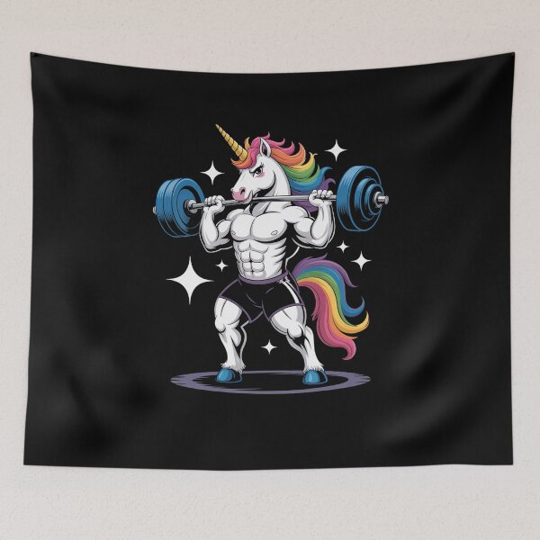 Item preview, Unicorn Weightlifting Deadlift Fitness designed and sold by MaryoKing.
