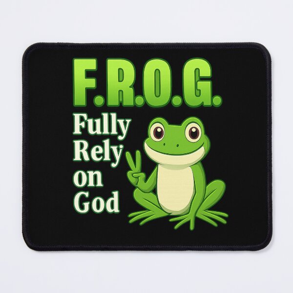 Item preview, F.R.O.G. Fully Rely On God Funny Christian Frog Faith Jesus designed and sold by haitrieuic96.