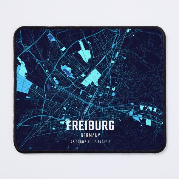 Item preview, Freiburg Midnight City Map designed and sold by HomeLivingCo.