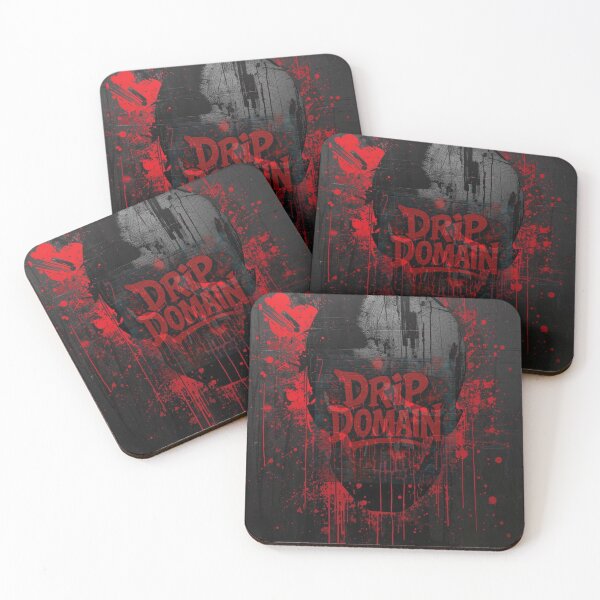 Artikelvorschau, Rot-schwarzes Totenkopf-Design entworfen und verkauft von DripDomain7.