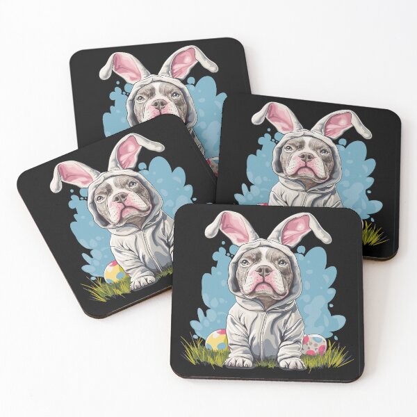 Item preview, Funny dog in a bunny costume – Easter fun motif designed and sold by drizzd.