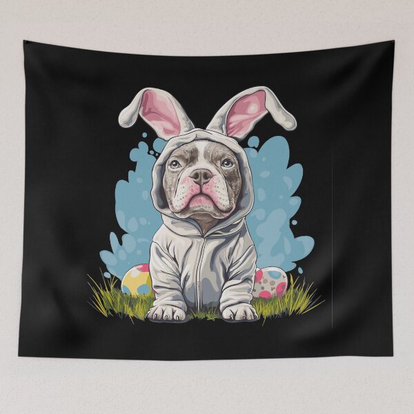 Item preview, Funny dog in a bunny costume – Easter fun motif designed and sold by drizzd.