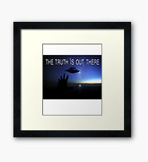 UFO The Truth is Out There Framed Print