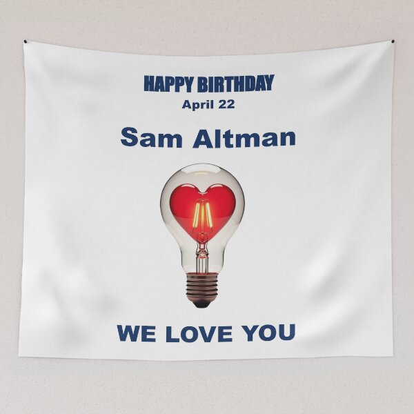 Item preview, Tribute to Sam Altman — April 22 designed and sold by ariksworld.