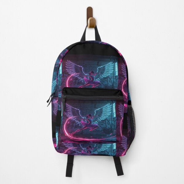 Item preview, Pink Ninja Neon Blade Dancer Cyberpunk Ballerina Street Art designed and sold by Creativity Meets Healing.