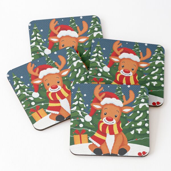 Item preview, Cute Reindeer Cross Stitch Christmas Design – Cozy Winter Embroidery Art designed and sold by MiraLumeStudio.