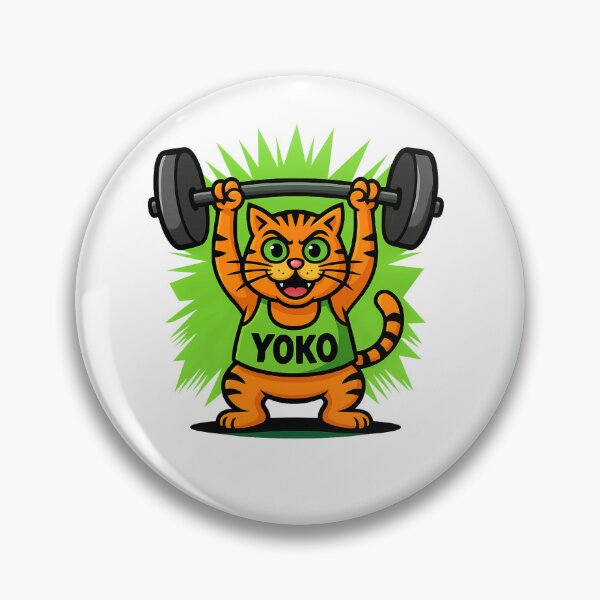 Item preview, YOKO Strong Cat – Funny Gym Motivation designed and sold by YokoByIngoErno.