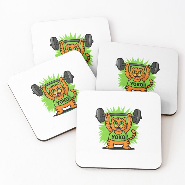 Item preview, YOKO Strong Cat – Funny Gym Motivation designed and sold by YokoByIngoErno.