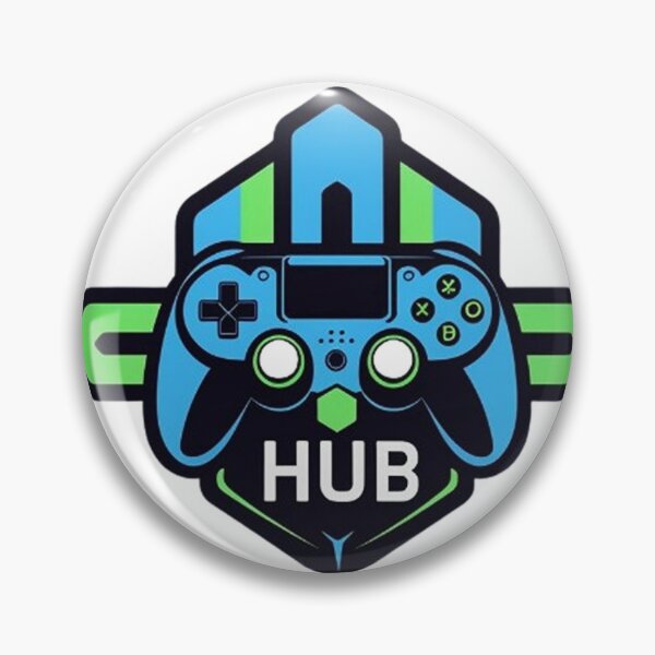 Item preview, Gaming Hub Emblem – Blue Green Controller Logo designed and sold by BShopStyle.