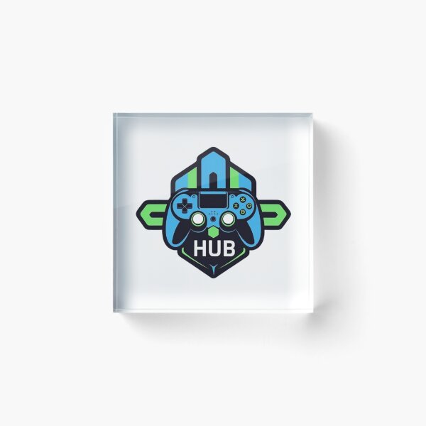 Item preview, Gaming Hub Emblem – Blue Green Controller Logo designed and sold by BShopStyle.