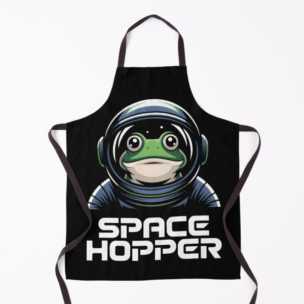 Item preview, Charismatic Frog Astronaut Vector Illustration: SPACE HOPPER designed and sold by SplashTastic.
