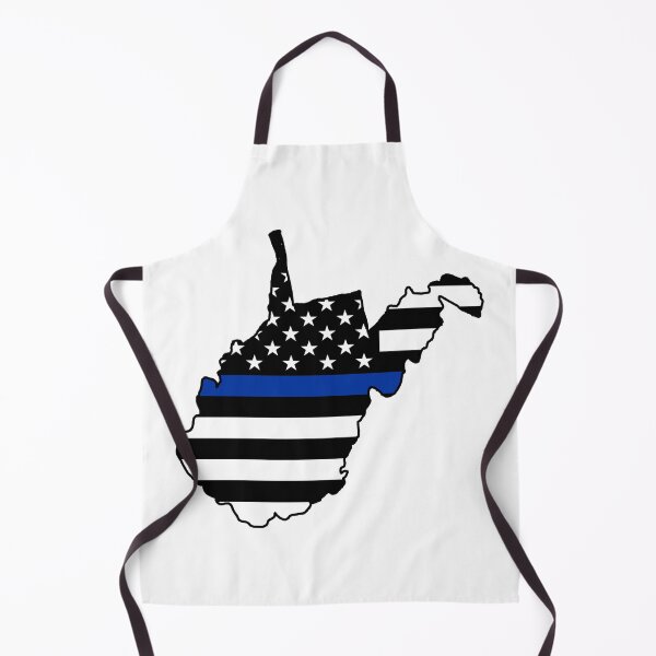 Item preview,  Thin Blue Stripe  Flag West Virginia  designed and sold by DarkwingDave.