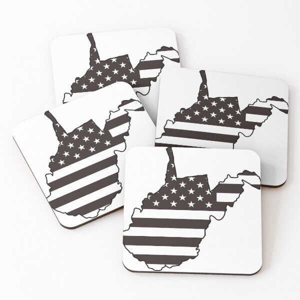 Item preview, Black and White Flag West Virginia  designed and sold by DarkwingDave.