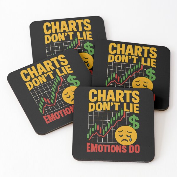 Item preview, Charts Don't Lie Emotions Do Funny Stock Trader Quote designed and sold by Logiamerch.