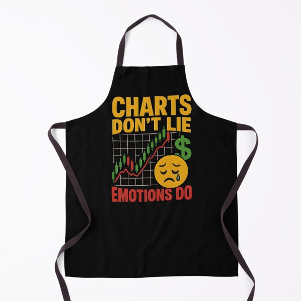 Item preview, Charts Don't Lie Emotions Do Funny Stock Trader Quote designed and sold by Logiamerch.