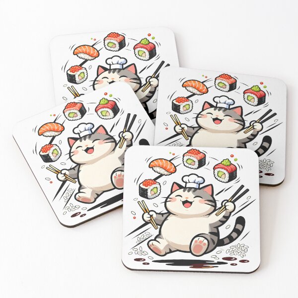 Item preview, Sushi Chef Cat designed and sold by Uglyandcute.