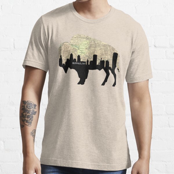 Buffalo City Skyline T-Shirt, Chirstmas Gift For Buffalo Bills Football Fan