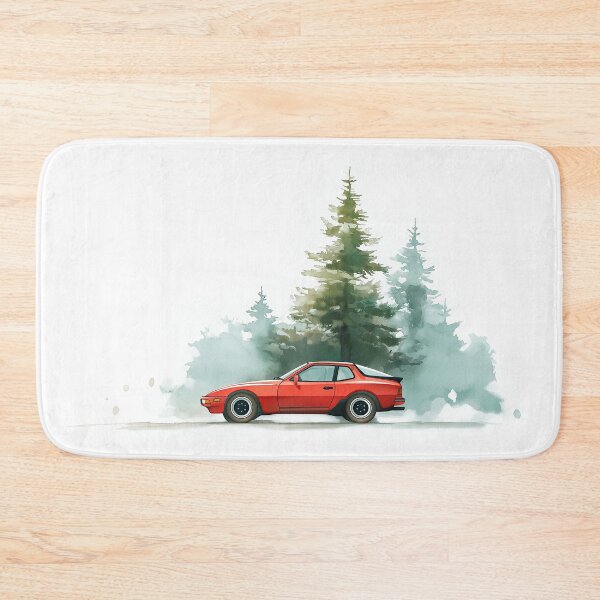 Item preview, Porsche 944 Winter Wonderland Watercolor designed and sold by blackdogshop.