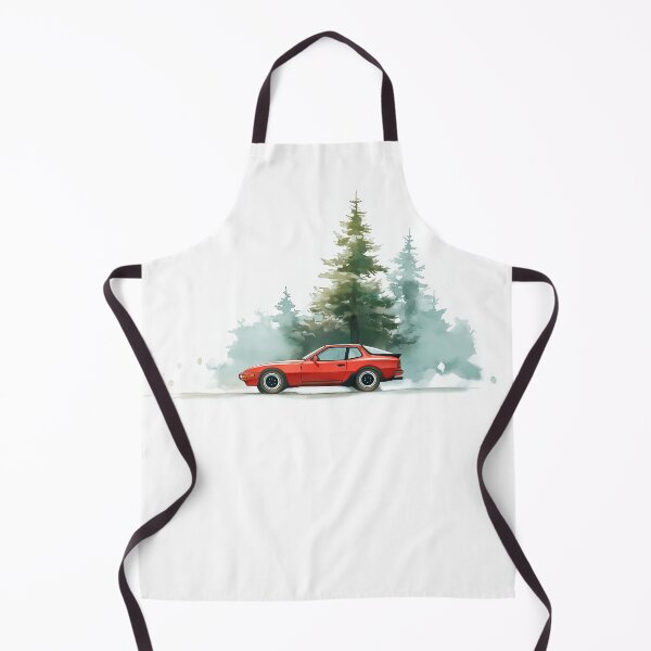 Item preview, Porsche 944 Winter Wonderland Watercolor designed and sold by blackdogshop.