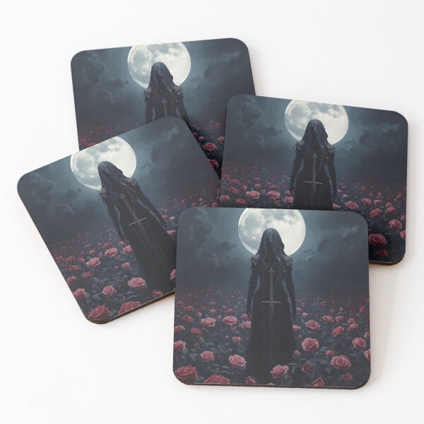 Item preview, Shadow Reaper Gothic Warrior Among the Roses designed and sold by Creativity Meets Healing.