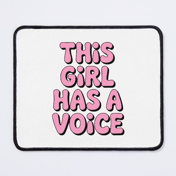 Item preview, This Girl Has A Voice! Pink Girly designed and sold by PMCreative.