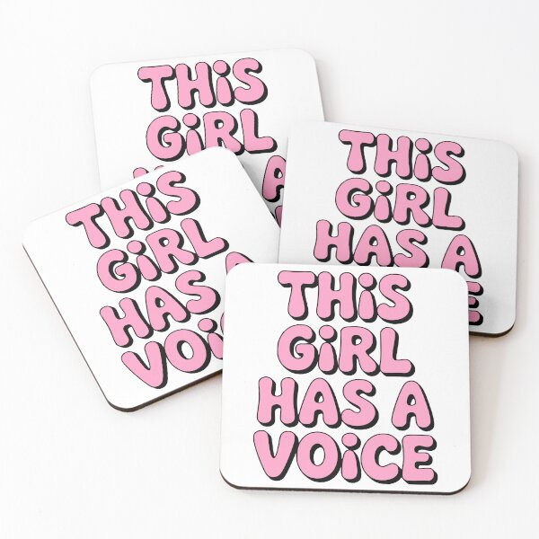 Item preview, This Girl Has A Voice! Pink Girly designed and sold by PMCreative.