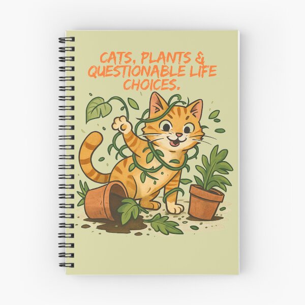 Item preview, Cats, plants & questionable life choices designed and sold by TroyTheTerrific.
