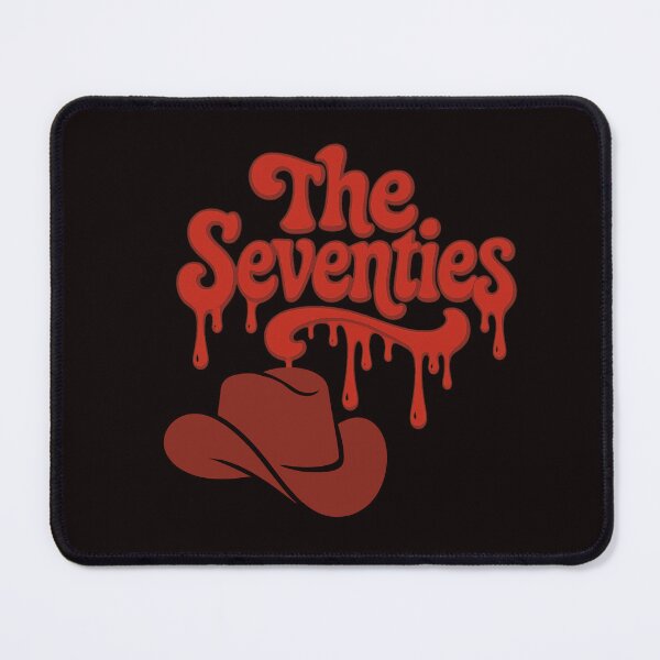 Item preview, The Seventies – Retro Funky Dripping Lettering Cowboy Hat designed and sold by Tadeusz1.