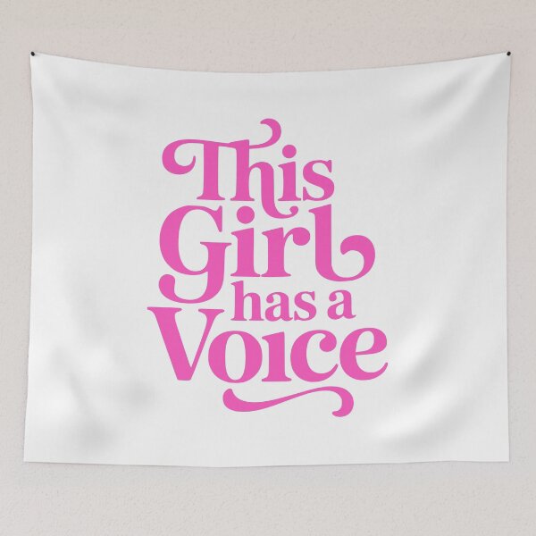 Item preview, This Girl Has Voice! Pink Girlie Gift designed and sold by PMCreative.