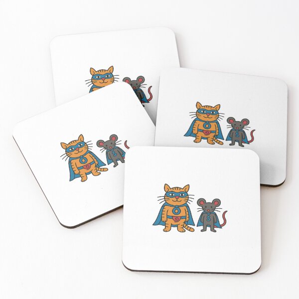 Item preview, Super YOKO & Mighty MICE – Cute Superhero Duo designed and sold by YokoByIngoErno.