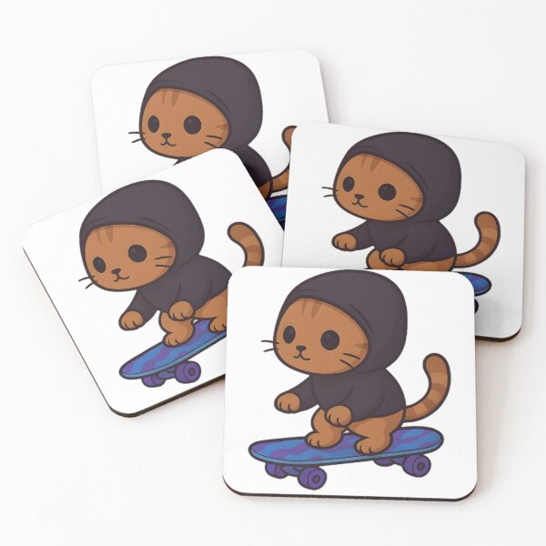 Item preview, Cat on a skateboard designed and sold by Adriiian Shop.