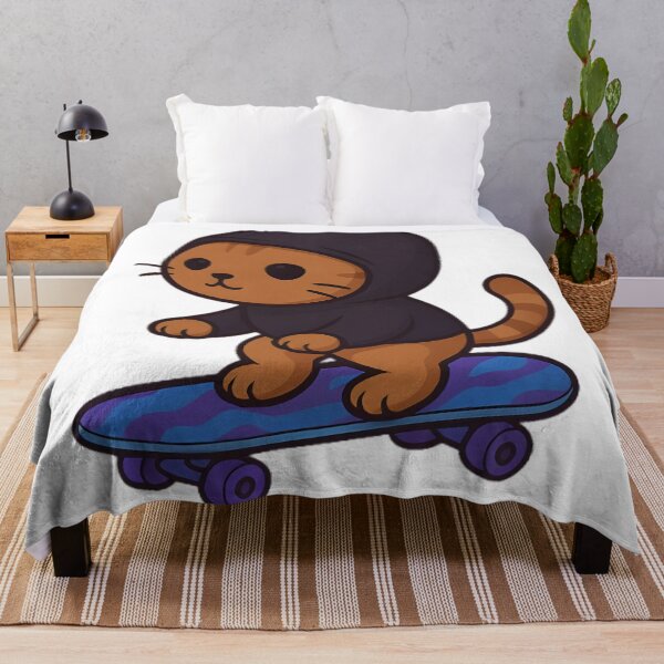 Item preview, Cat on a skateboard designed and sold by Gold Phoenix Adro.