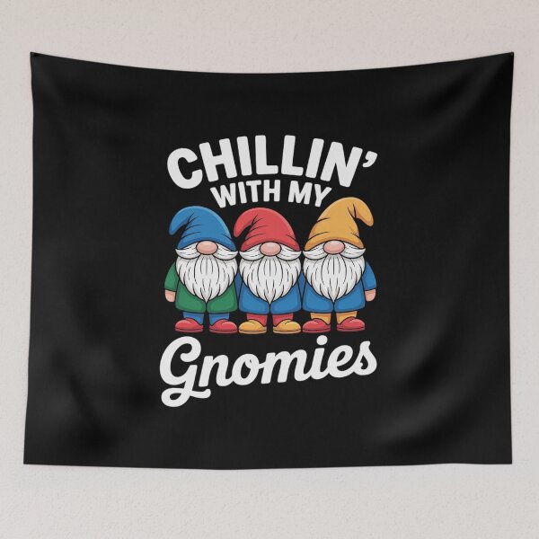 Item preview, Chillin With My Gnomies, Christmas Garden Gnome Xmas God Jul  designed and sold by ClassicAnthony.