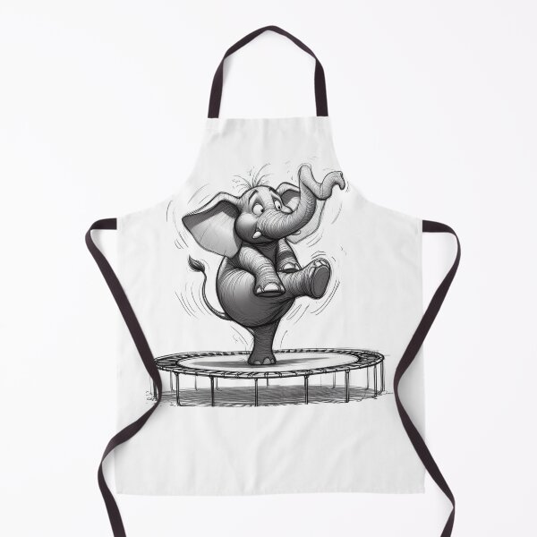 Item preview, Whimsical Elephant on a Trampoline – Cute Animal Art Design designed and sold by JonelCrafts.