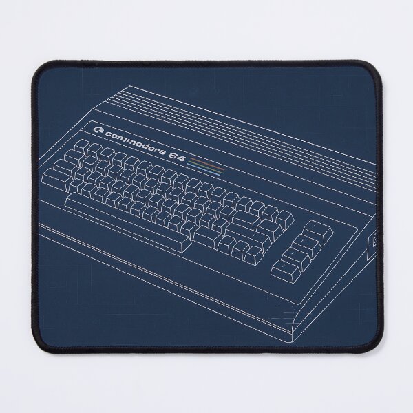 Item preview, Commodore C64 Computer Blueprint Retro Design designed and sold by Retr0Tshirts.