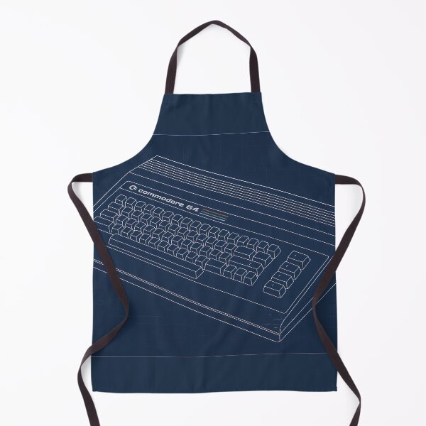 Item preview, Commodore C64 Computer Blueprint Retro Design designed and sold by Retr0Tshirts.