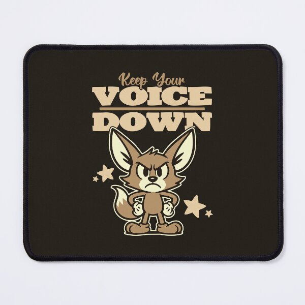 Item preview, Angry Fennec Fox Cartoon – Keep Your Voice Down designed and sold by TheJollyDoodle.