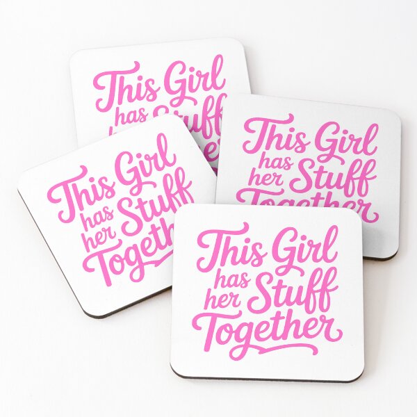 Item preview, This Girl Has Her Stuff Together! Pink Girly Gift designed and sold by PMCreative.