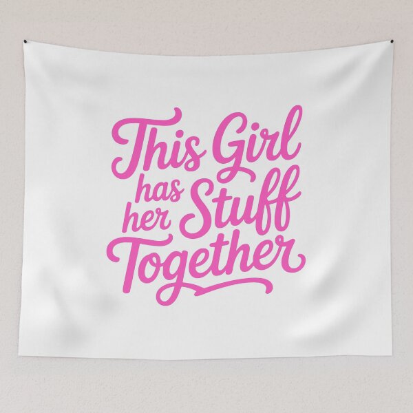 Item preview, This Girl Has Her Stuff Together! Pink Girly Gift designed and sold by PMCreative.