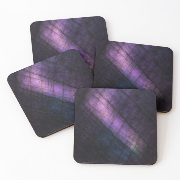 Item preview, Purple Labradorite Feldspar Gemstone Texture – Iridescent Crystal Surface in Violet and Blue designed and sold by SurfaceCraft Studio.