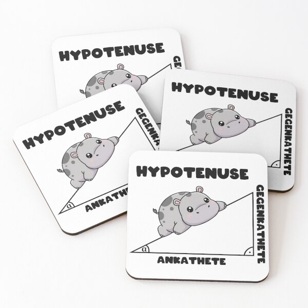 Item preview, Hypotenuse - hippopotamus, math pun designed and sold by Jendrik1507.