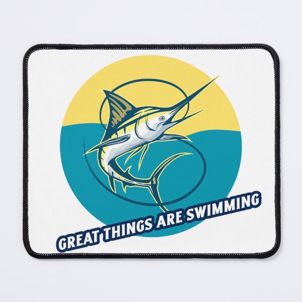 Item preview, Great things are swimming! Marlin fishing design designed and sold by SofikoDesigns.