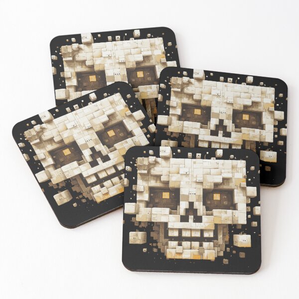 Item preview, Block-style skulls – Pixel Skull Art designed and sold by drizzd.