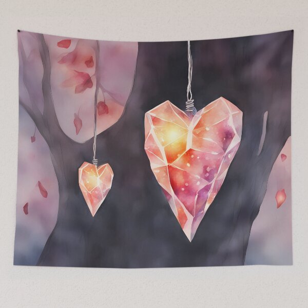 Item preview, Pink Crystal Hearts designed and sold by CalmnessbyChoice.