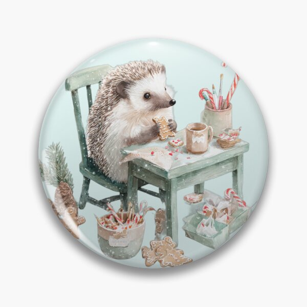 Item preview, Cozy Winter Woodland Animals • Hedgehog Art designed and sold by Eagle Falls Animal Creations.