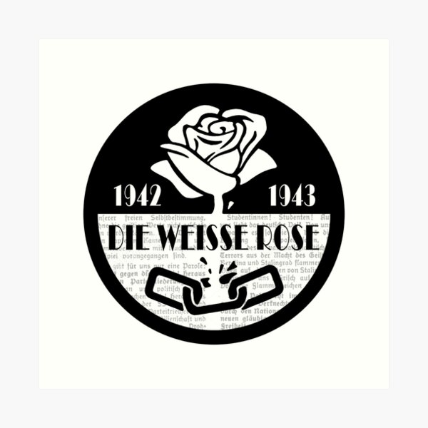 White Rose Resistance Art Print